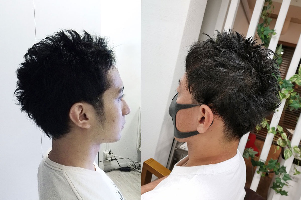日本東京涉谷區推薦美髮沙龍髮廊剪到有自然倦的男子髮型