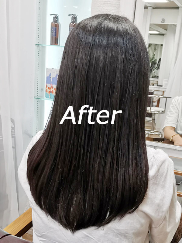 日本東京涉谷區Ref hair美髮髮廊髪質改善護髮做完後圖片2