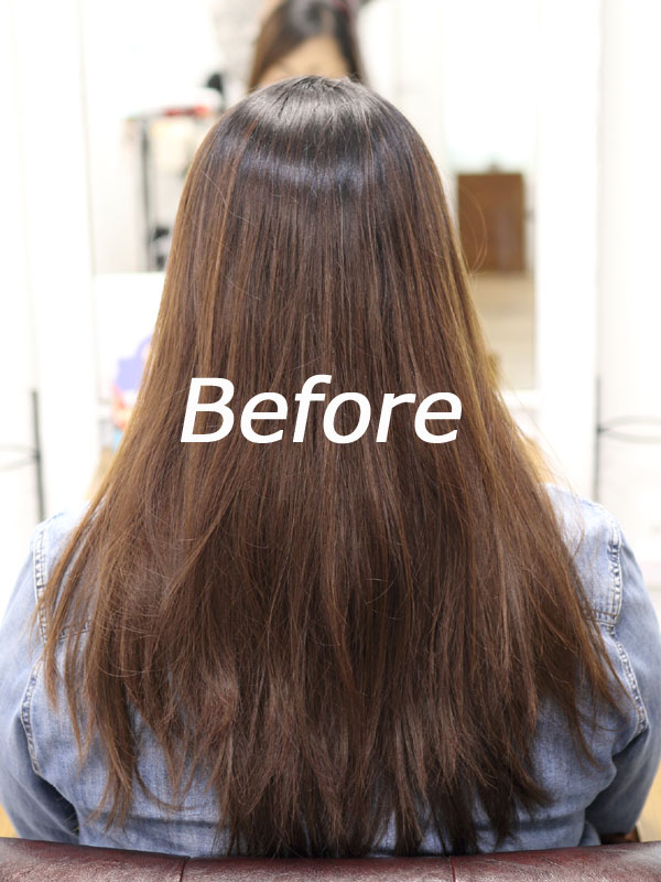 日本東京涉谷區推薦美髮沙龍改善髮質護髮之前的樣子0