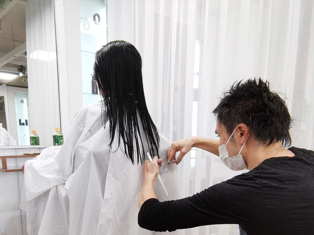 東京恵比寿大人の美容院Ref hairの髪質改善コースのこだわりのヘアカット
