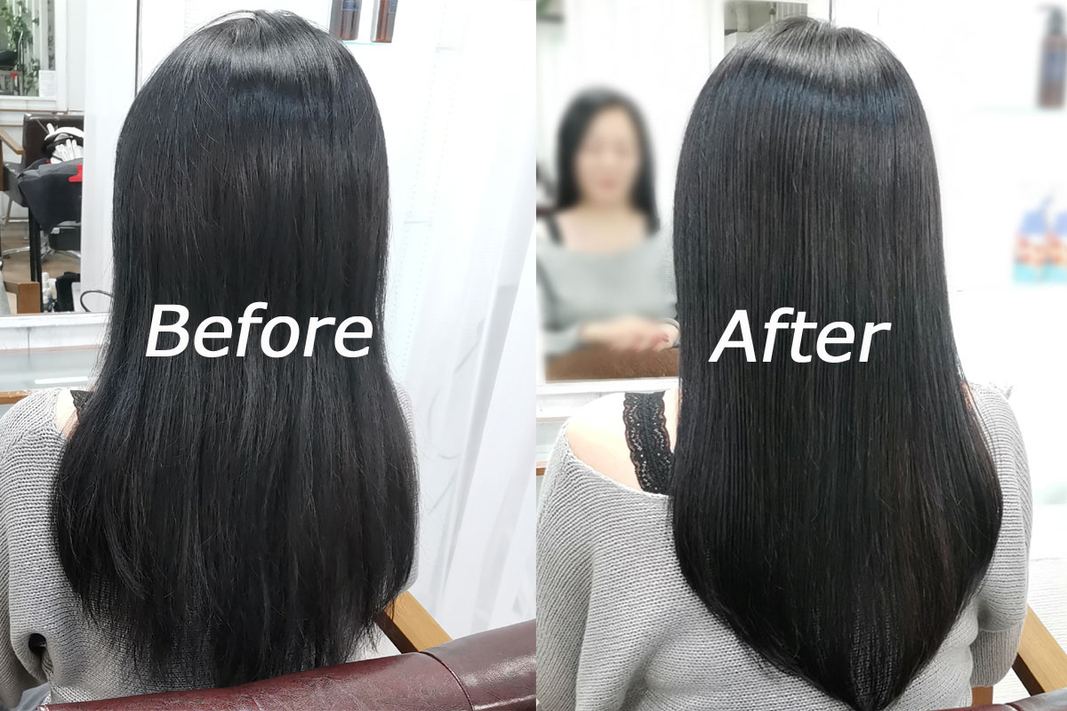 世界へ展開する美容室/東京恵比寿大人の美容院Ref hairの髪質改善トリートメントBefore After画像2